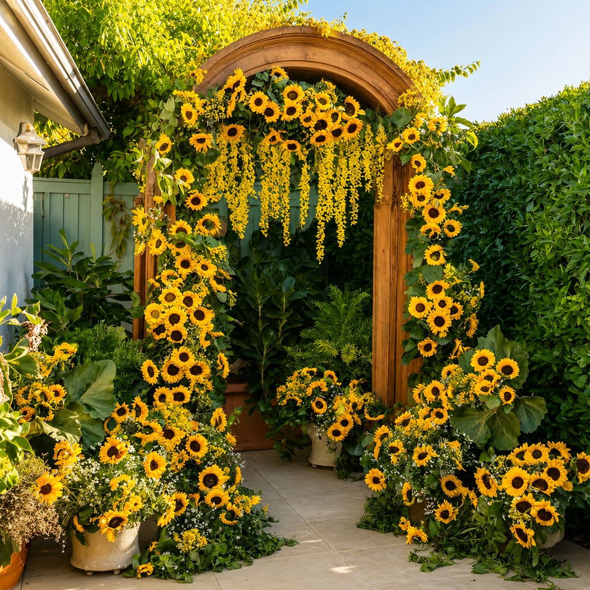 Sunflower Arch Décor